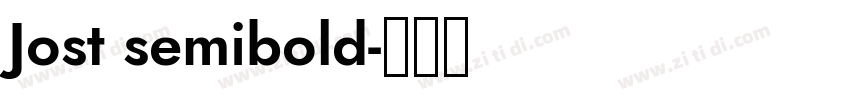 Jost semibold字体转换